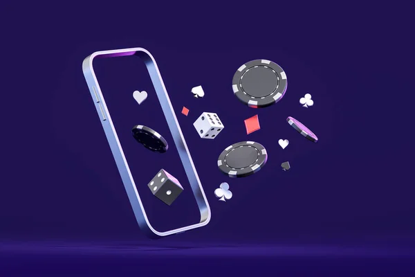 Online Casino Play 6,000+ Casino Games Now 1 depositphotos 682539996 stock photo abstract phone screen flying poker