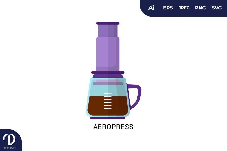Large Aeropress Coffee Brewing Methods Icon Drizy Studio