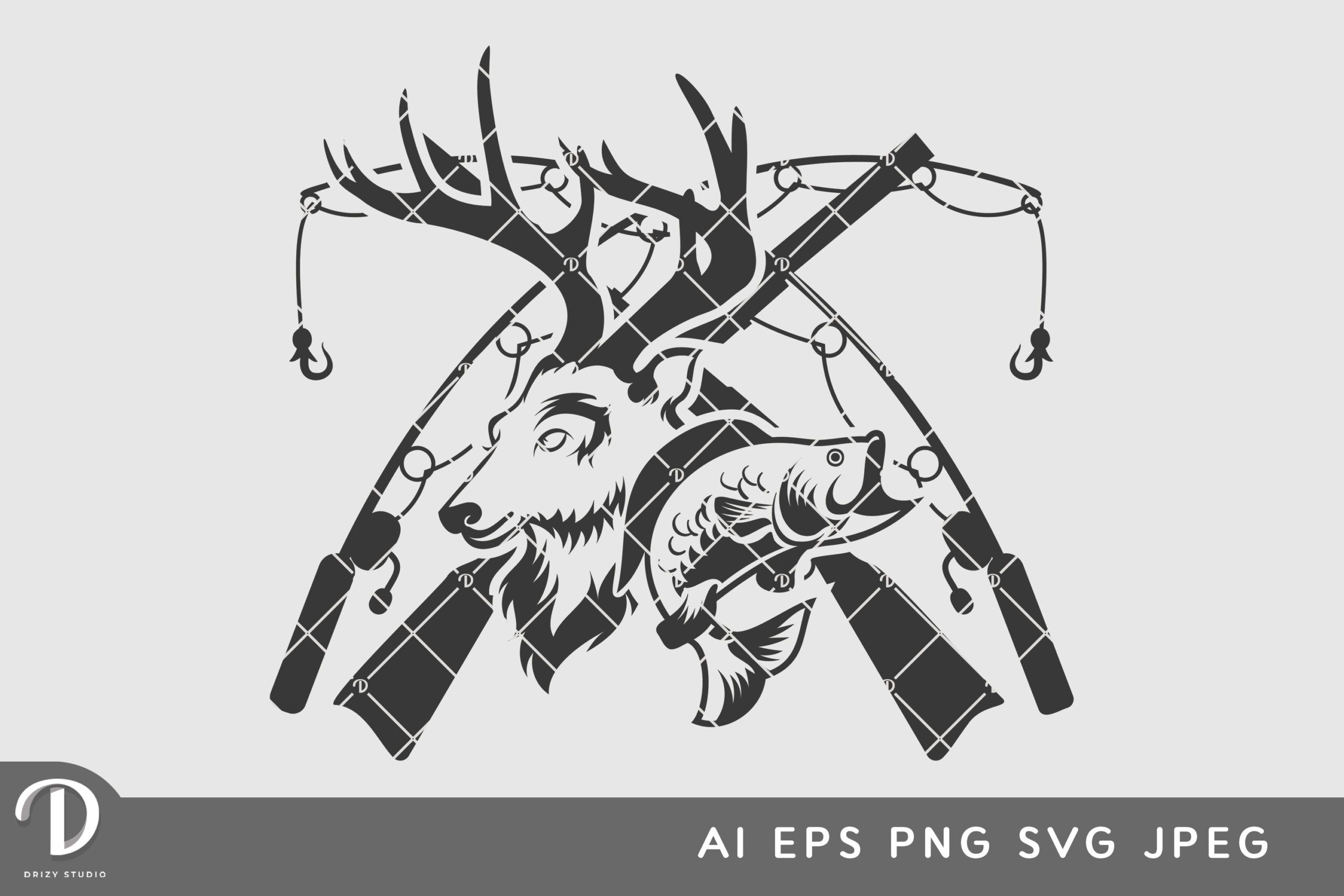 Hunting and Fishing SVG - Drizy Studio