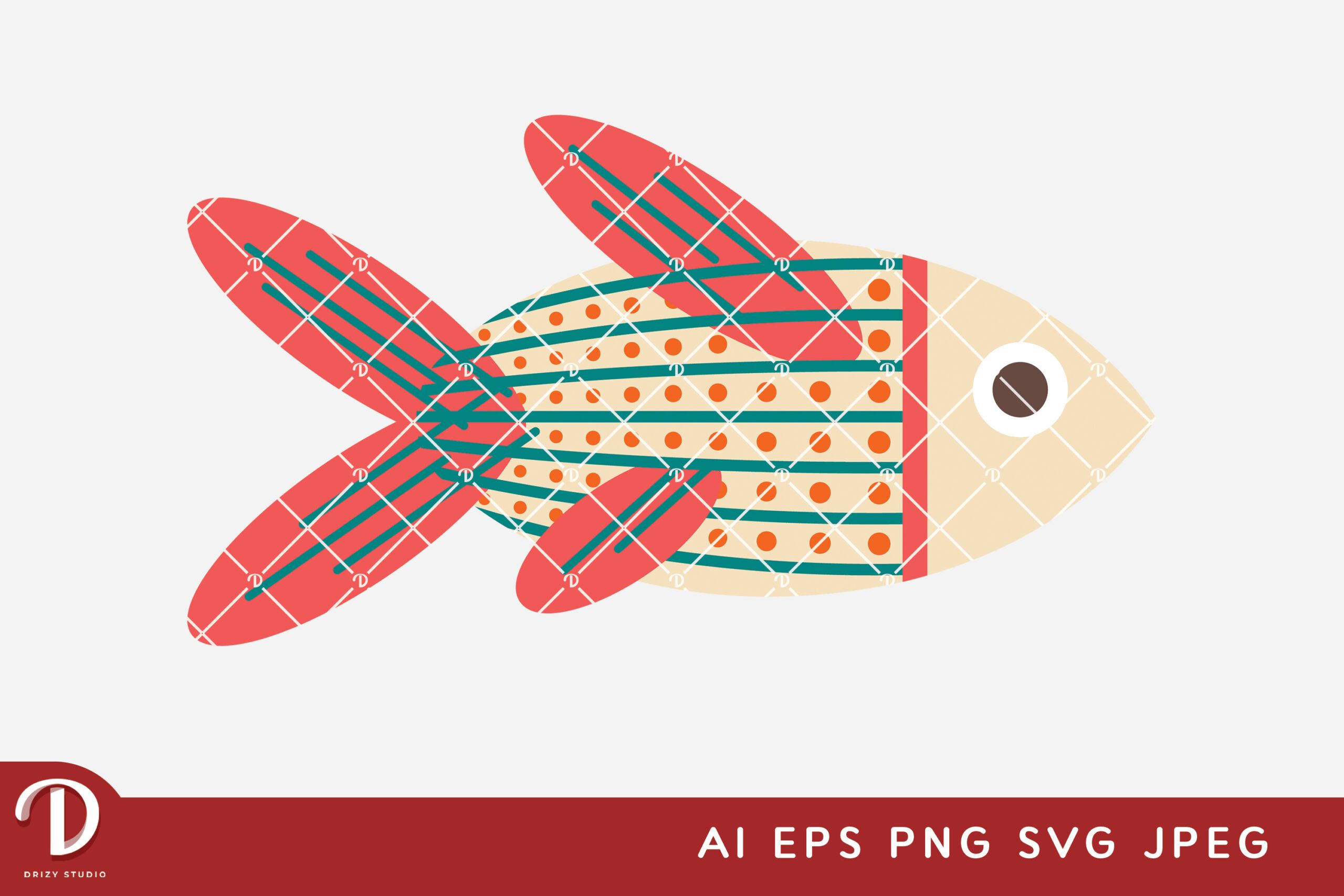Cute and Colorful Printable Fish Clipart