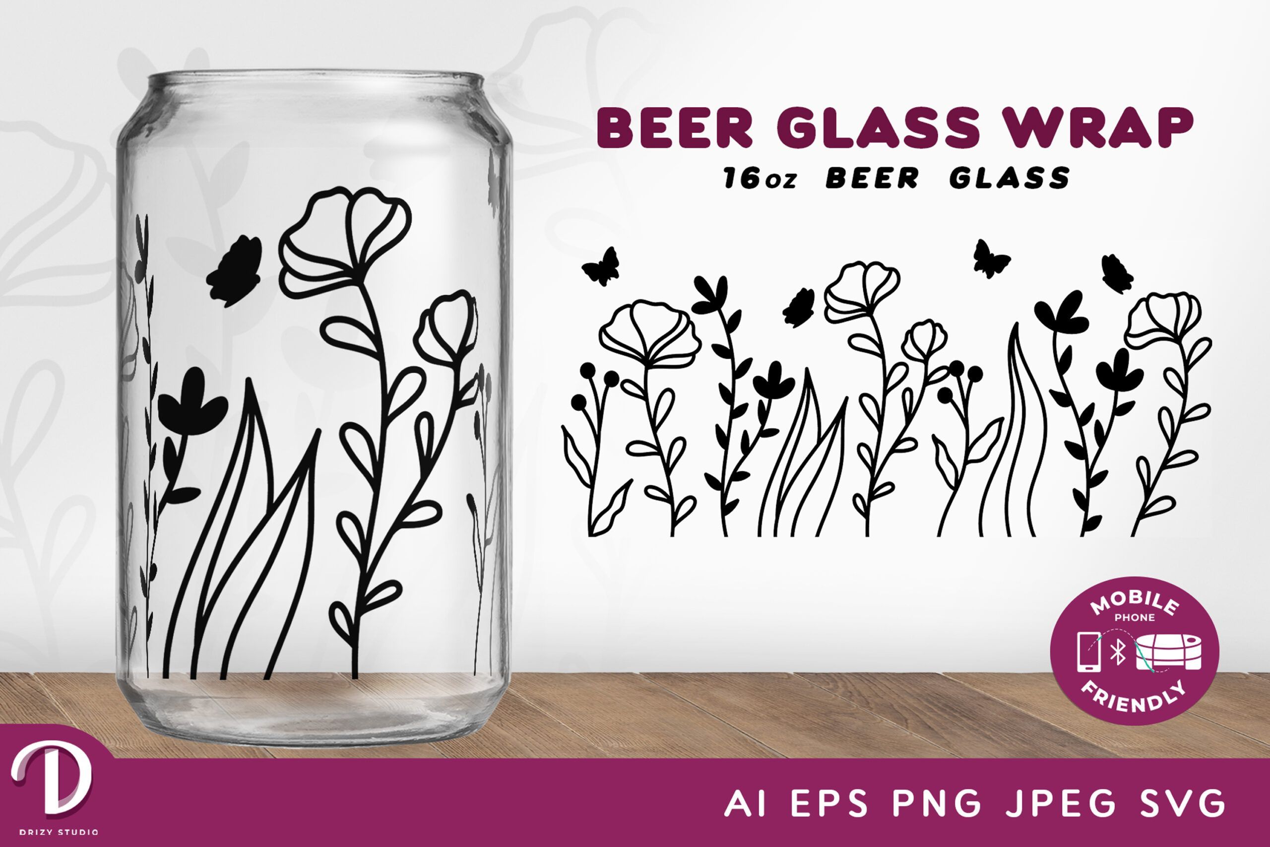 https://drizystudio.com/wp-content/uploads/2022/08/Wildflower-SVG-16oz-Libbey-Glass-Can-Wrap-with-Cute-Butterflies-scaled.jpg