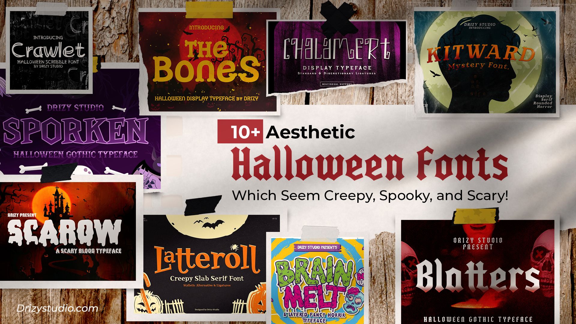 10 Aesthetic Halloween Fonts That Seems Creepy Spooky and Scary For You