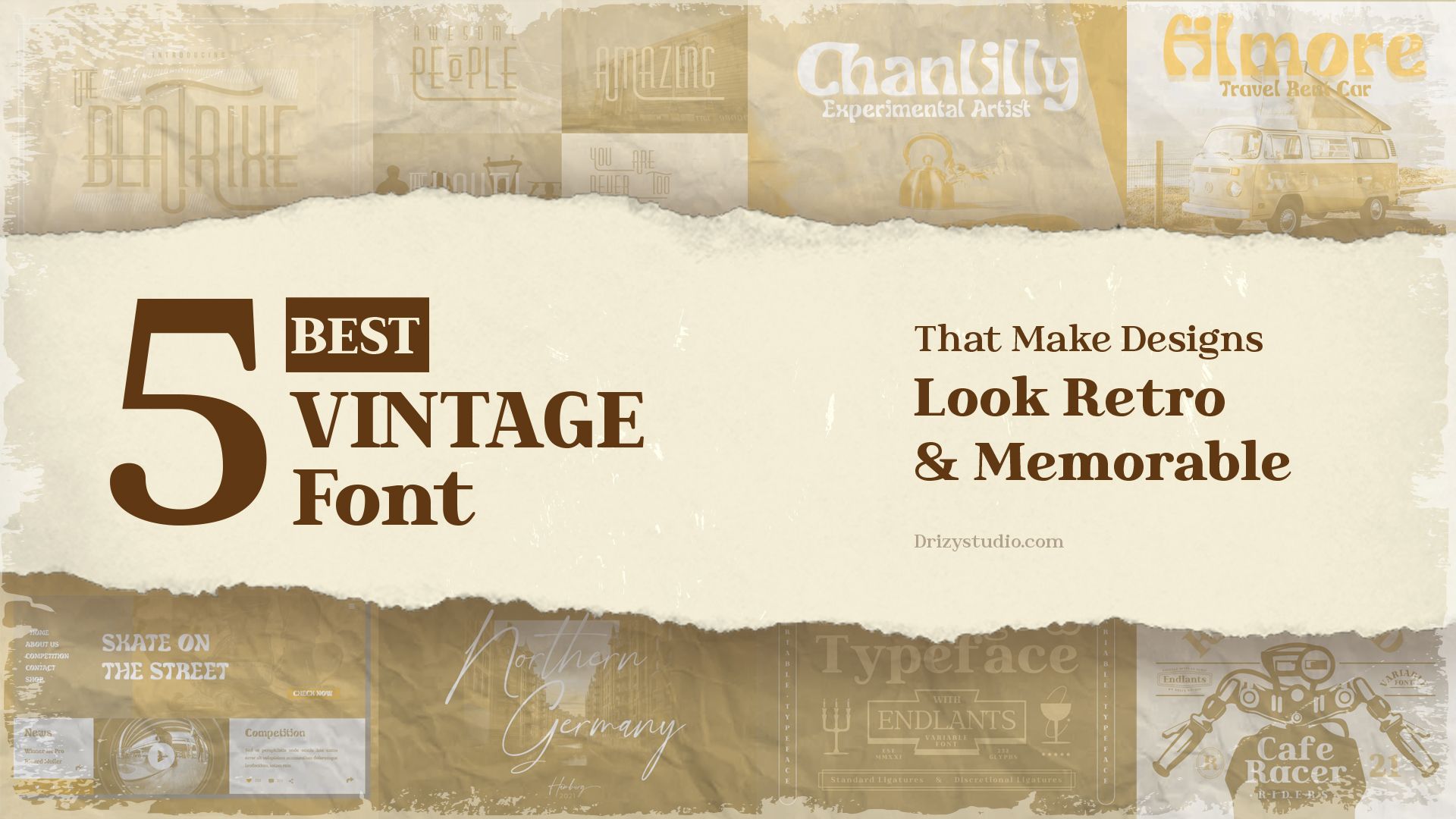 5 Best Vintage Fonts That Make Designs Look Retro and Memorable 1