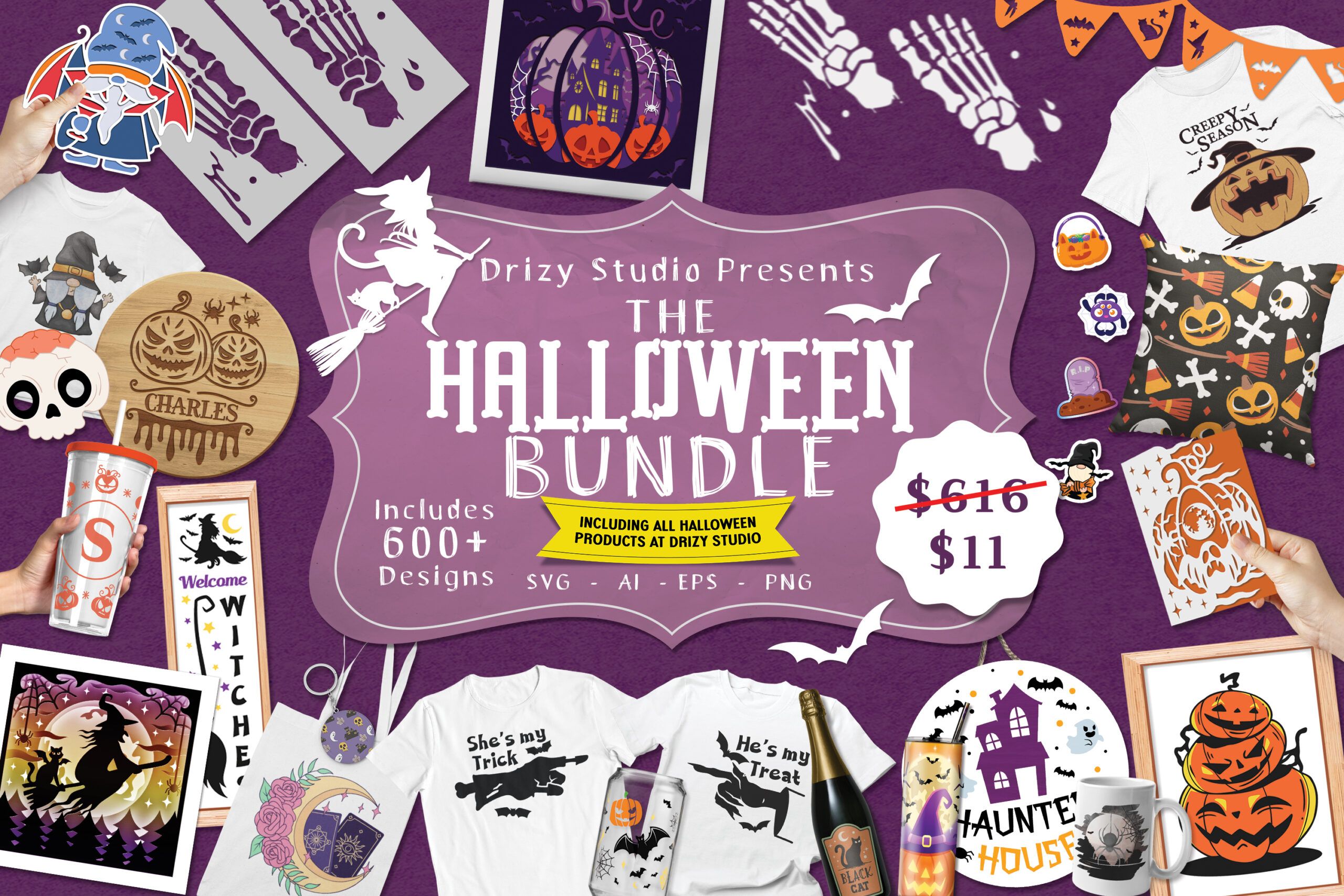 DRIZY STUDIO 2022 HALLOWEEN CRAFT BUNDLE Drizy Studio