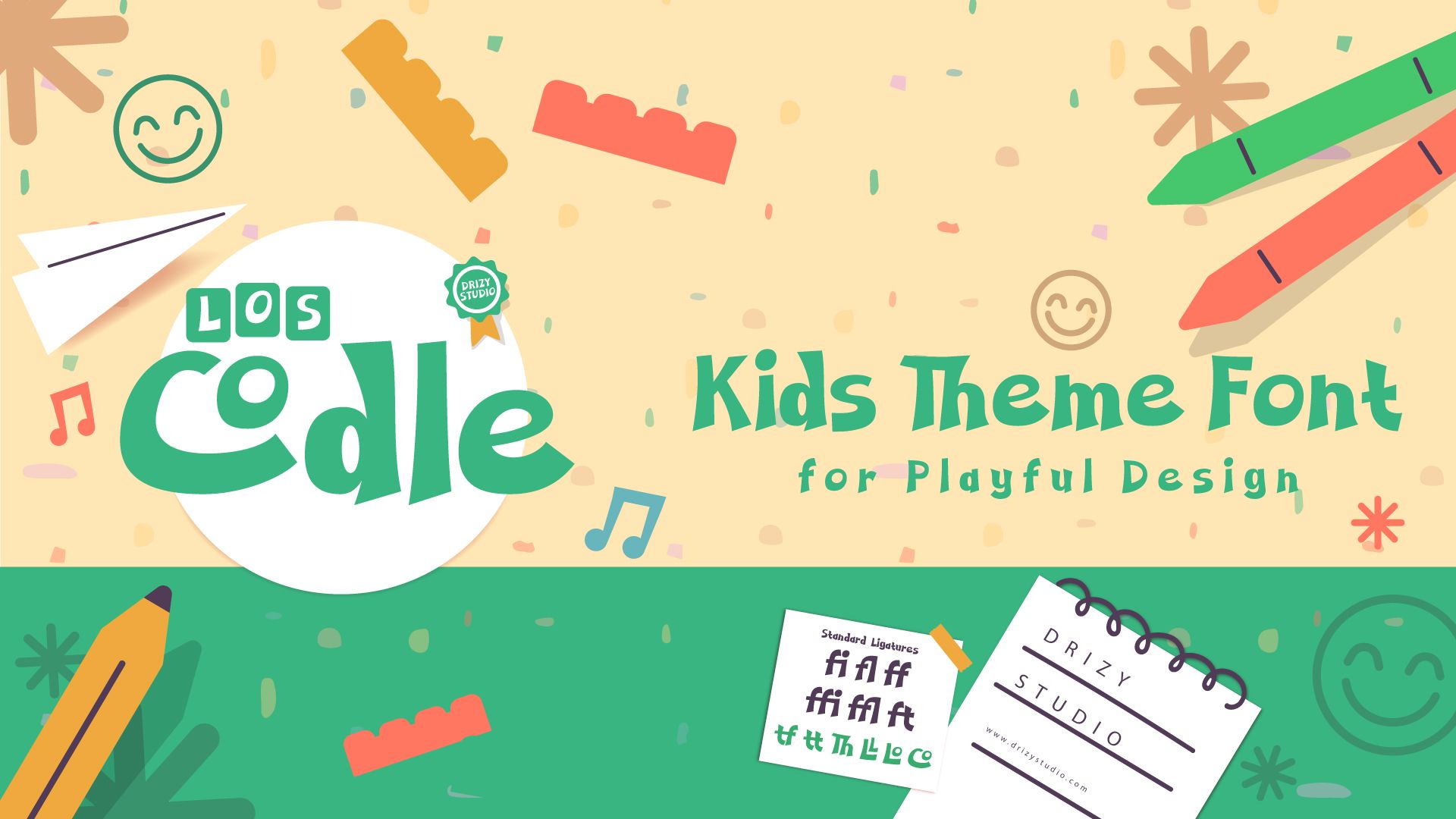 Los Codle Kids Theme Font for Playful Design