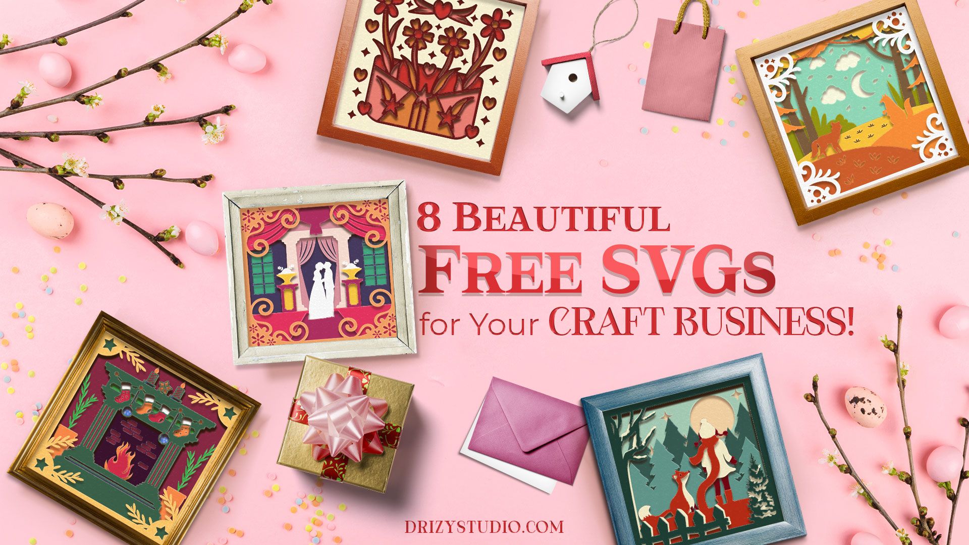 8 Beautiful Free SVGs to Start Your Own Craft Business at Home Cover