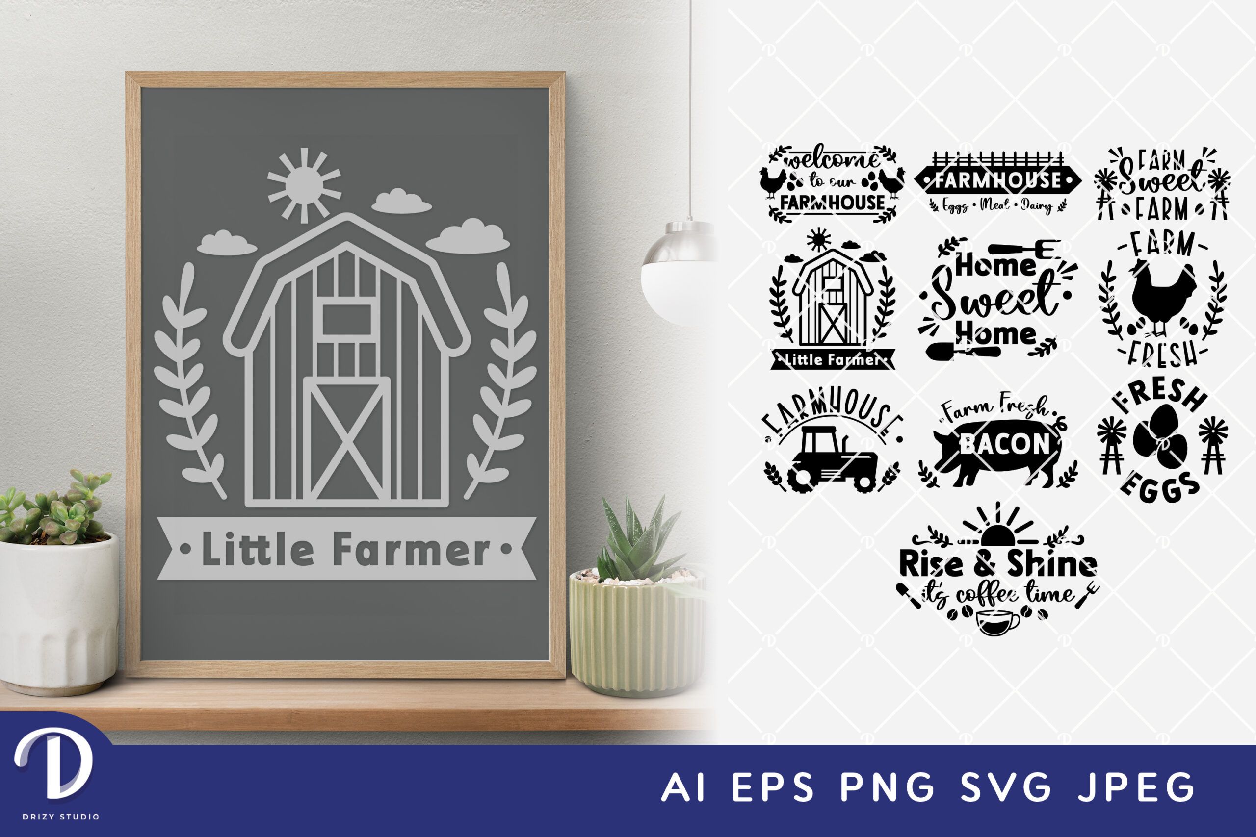 Farmhouse Quotes SVG Farmhouse SVG Drizy Studio