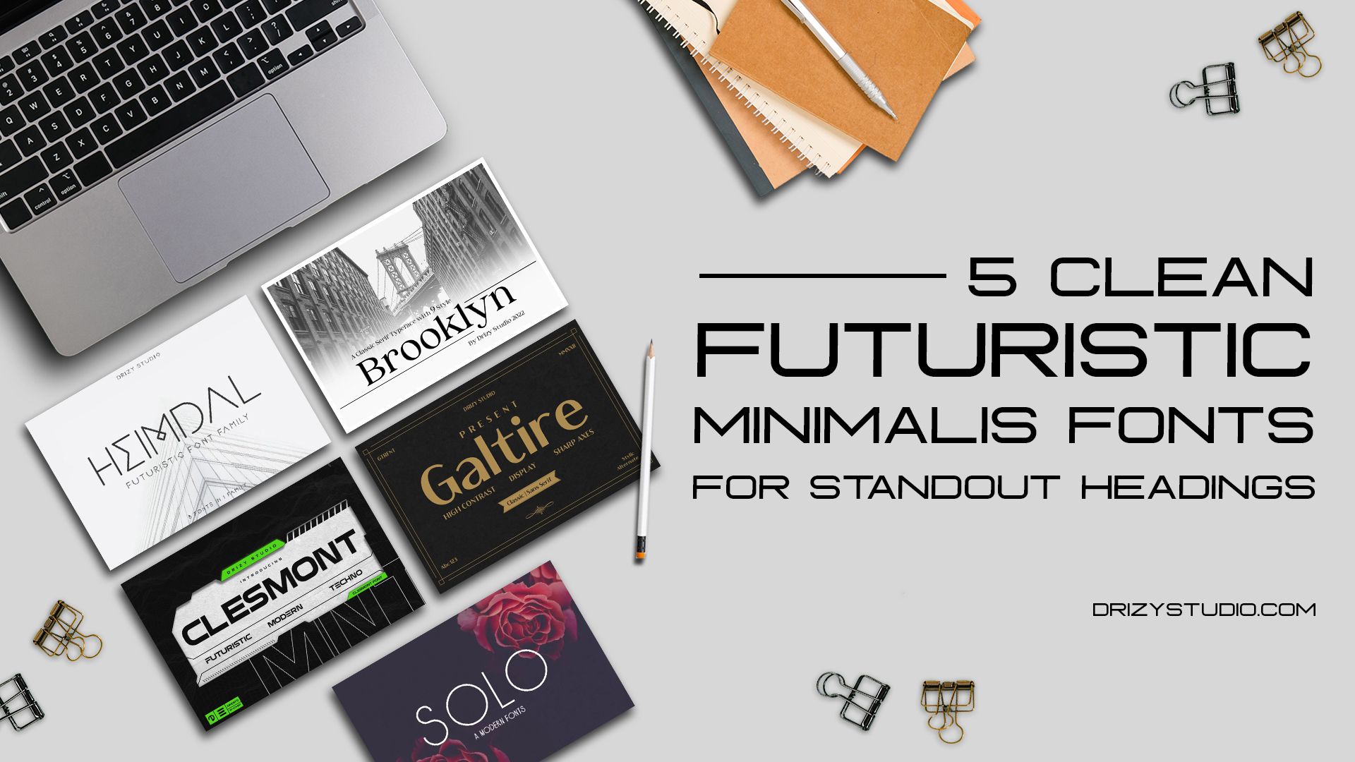 5 Clean Futuristic Minimalist Fonts For Standout Headings
