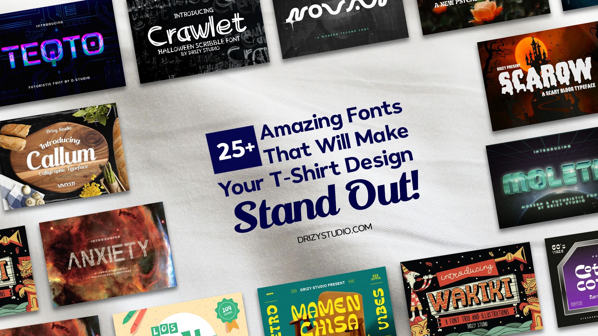 25 Amazing T Shirt Fonts That Will Make Your Designs Stand Out