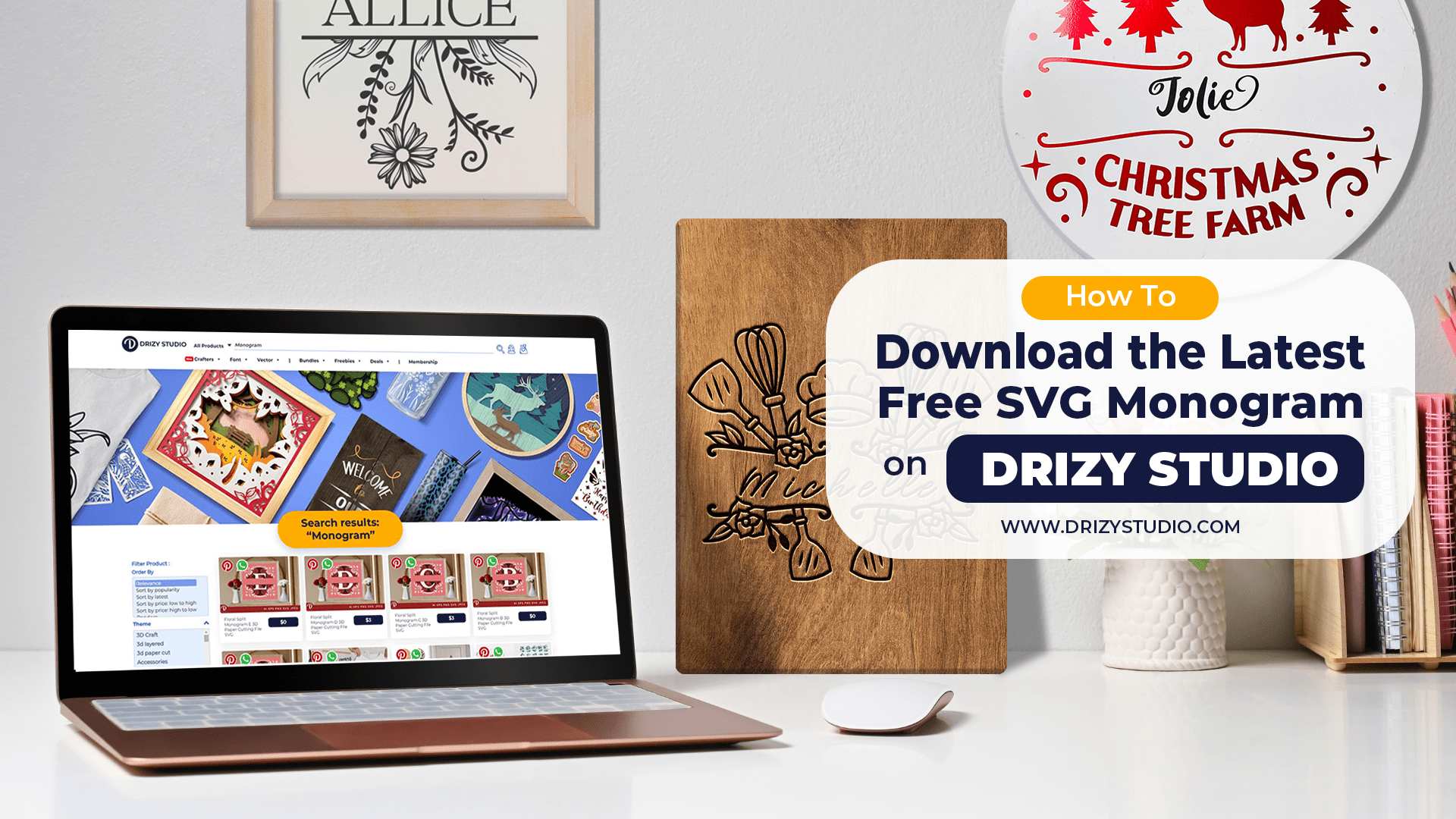Cover How to Download the Latest Free SVG Monogram on Drizy!