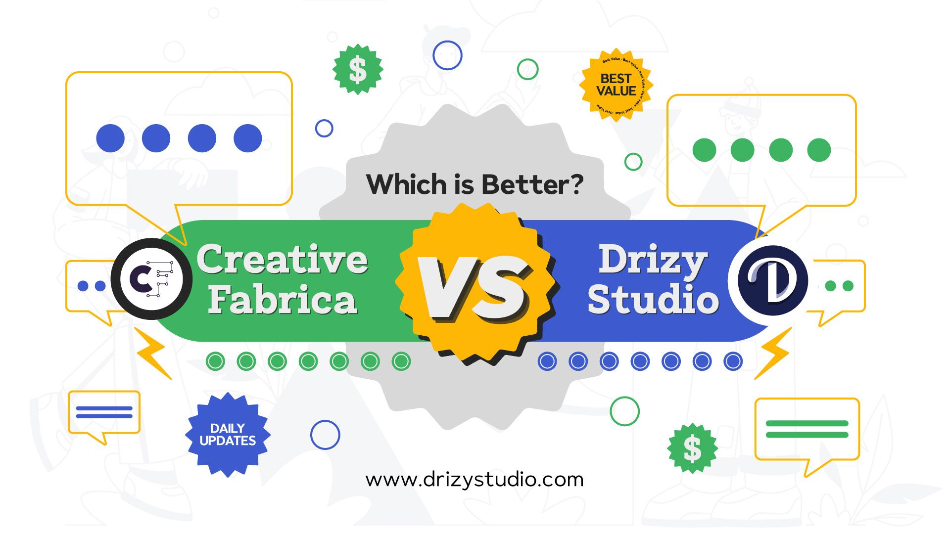 Which Is Better Creative Fabrica vs Drizy Studio Cover