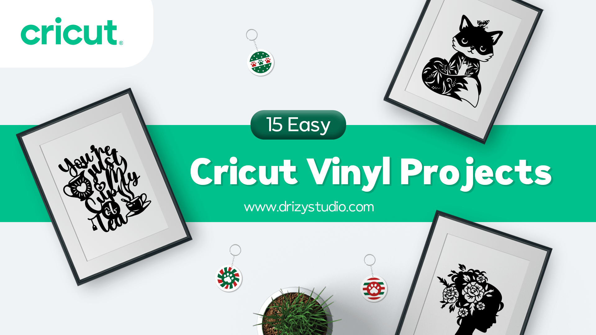 Easy Cricut Vinyl Projects in the Style of Drizy Studio