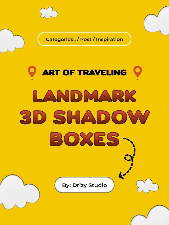 Travel Lovers! Check Out These Gorgeous Travel Destination Shadow Boxes!