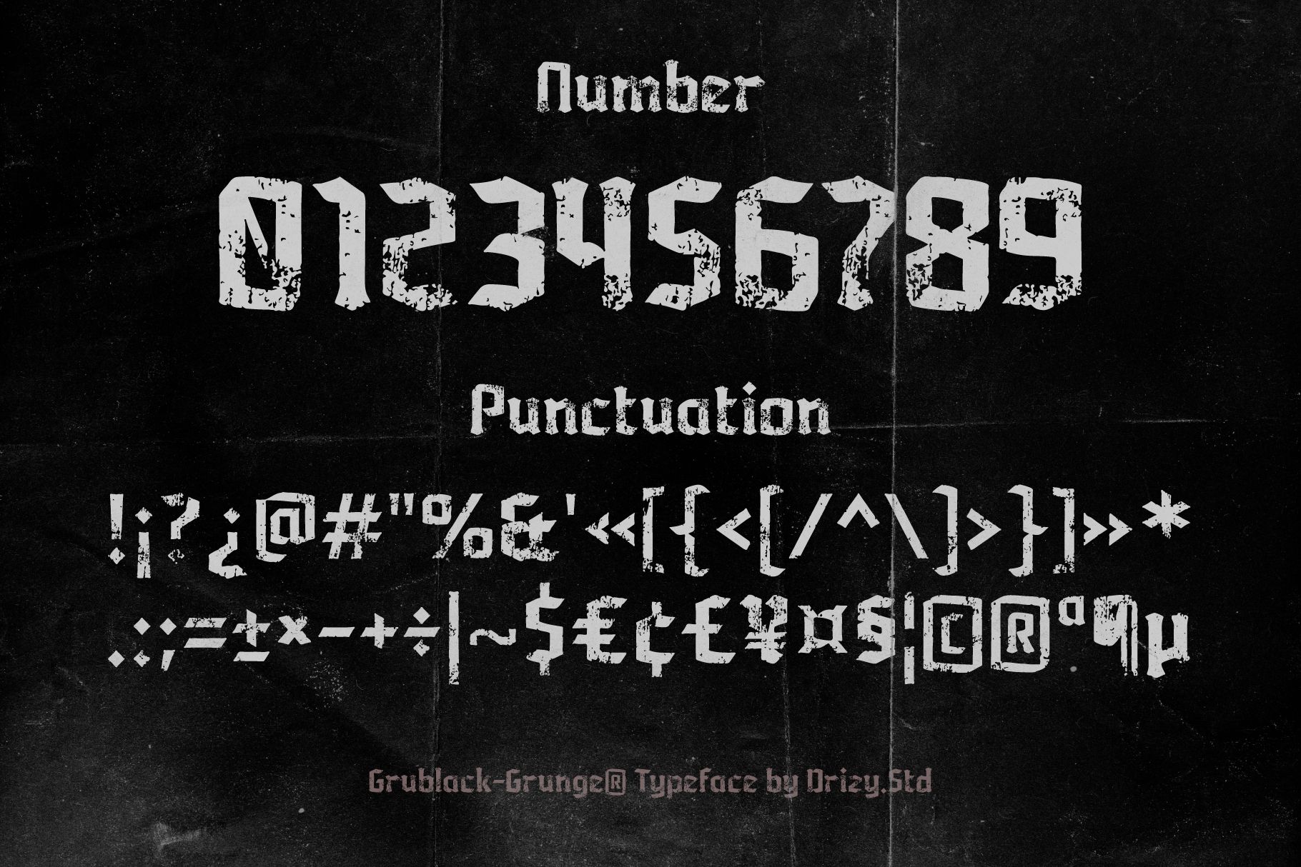 Grublack - Vintage Blackletter Typeface Font - Drizy Studio