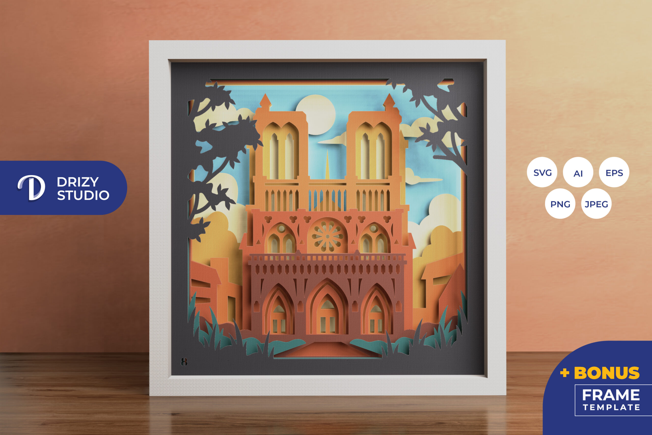 Notre Dame Paris 3D Shadow Box (1)
