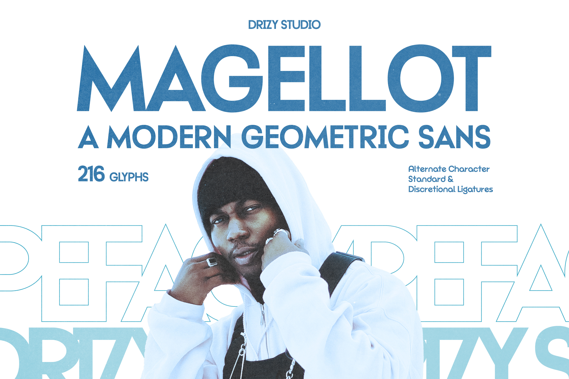 Magellot Modern Geometric Sans Font Drizy Studio